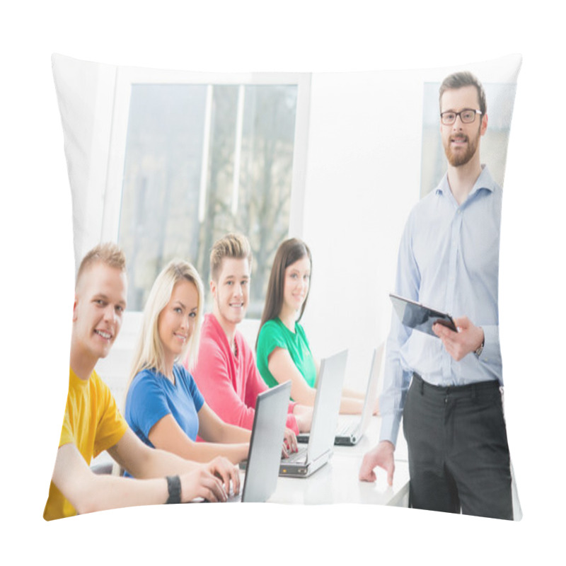 Personality  Students At  Programming Lesson Pillow Covers