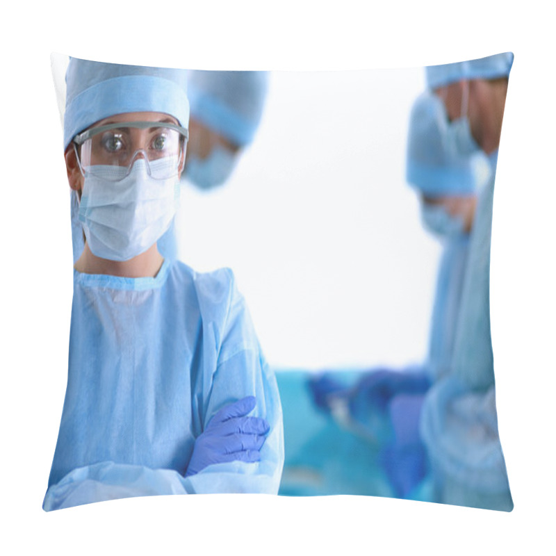 Personality  Surgery Team In The Operating Room Pillow Covers