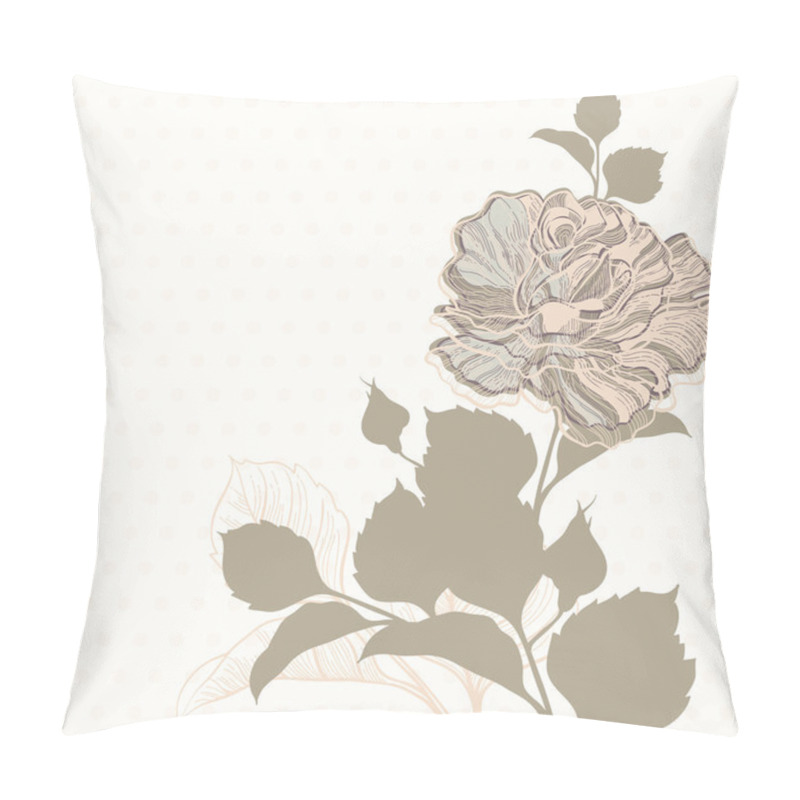 Personality  Invitation Or Greeting Card With Rose Pillow Covers