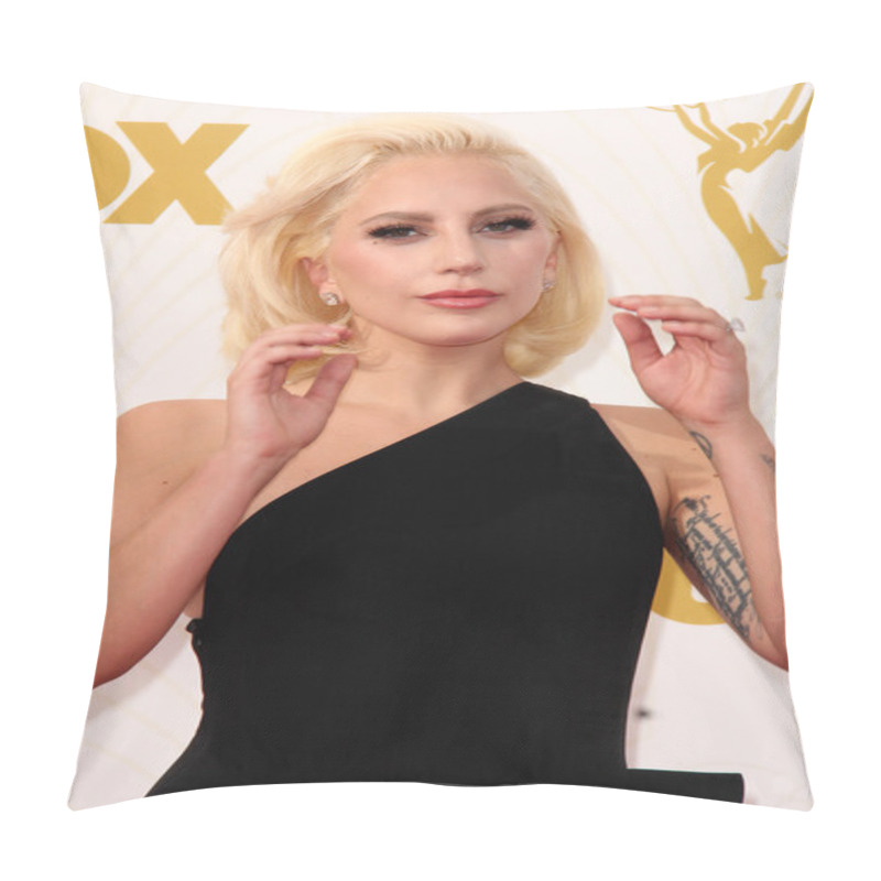 Personality  Lady Gaga At The 67th Annual Primetime Emmy Awards Pillow Covers