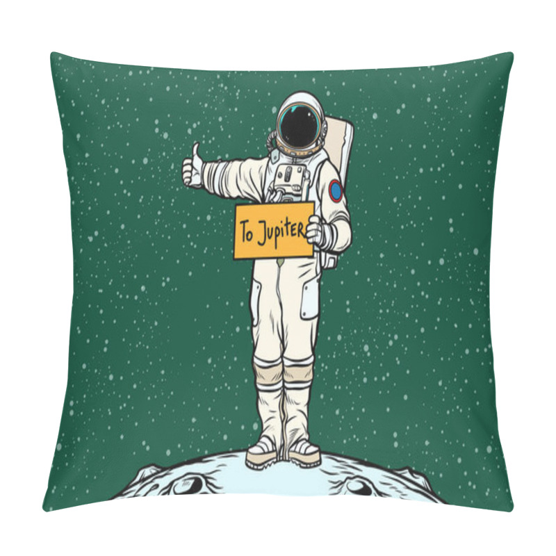 Personality  Astronaut Hitch Rides On Jupiter Pillow Covers