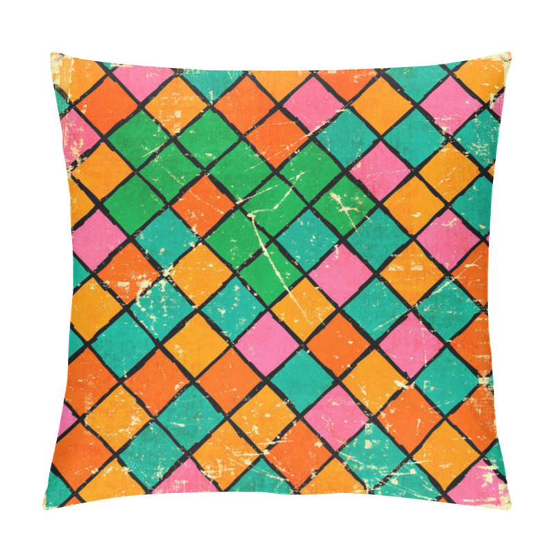 Personality  Grunge Mosaic Background Pillow Covers