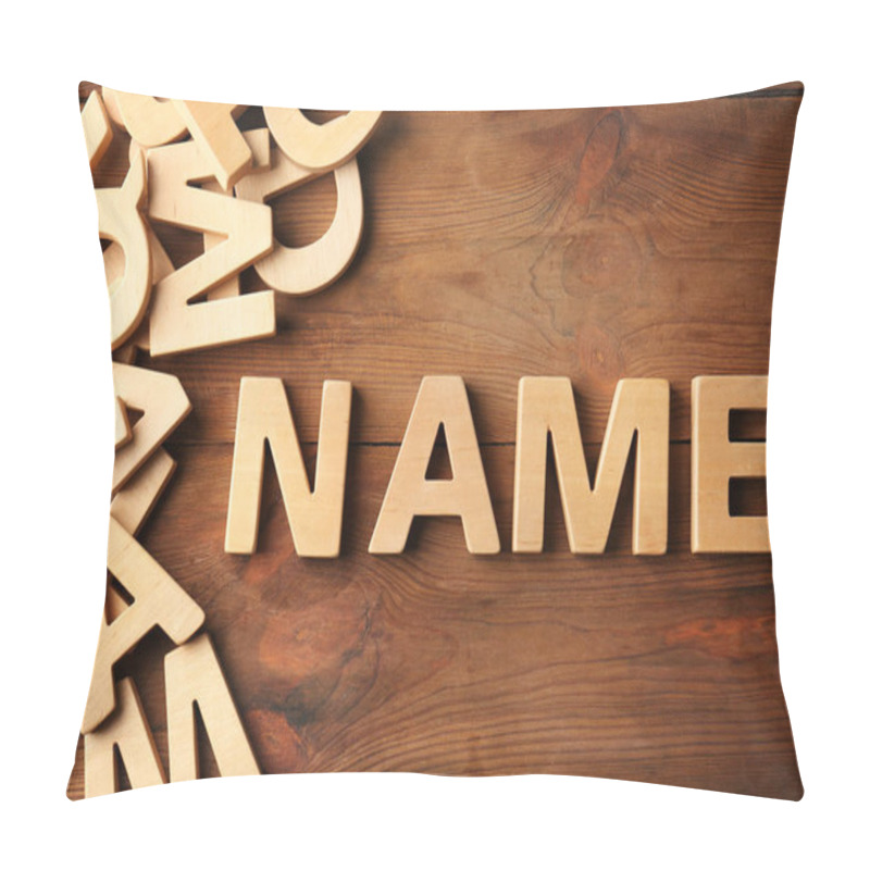 Personality  Word NAME Of Wooden Letters Pillow Covers