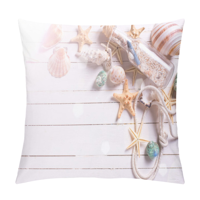 Personality  Marine Items On Wood Pillow Covers