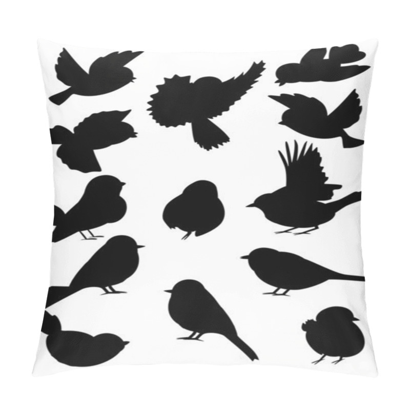 Personality  Bird Outlines Collection Pillow Covers