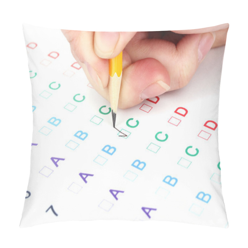 Personality  Responding To Test Questions Close-up Pillow Covers