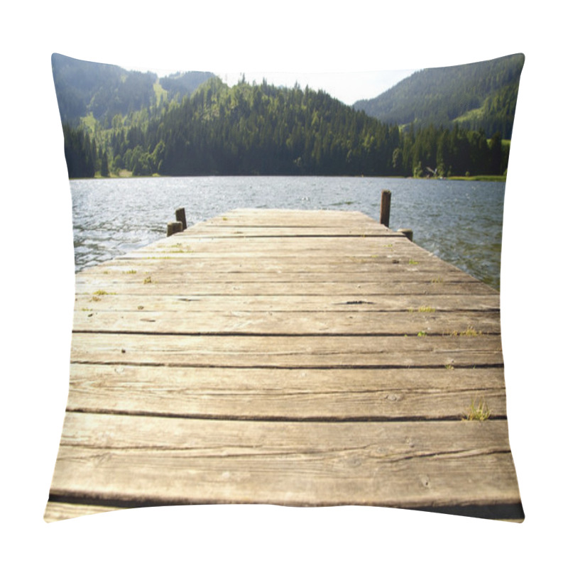 Personality  Dock In A Lake Pillow Covers