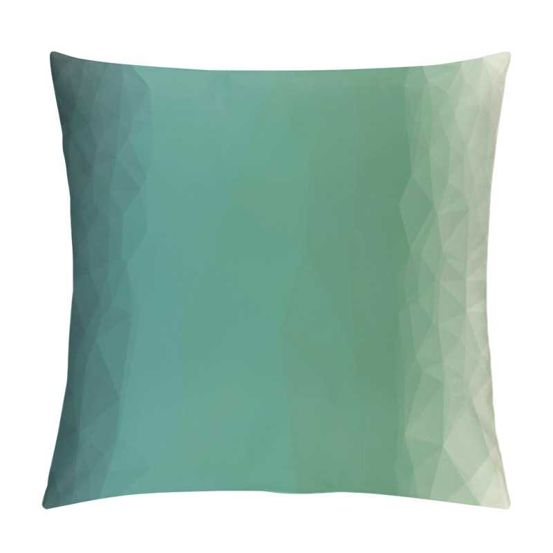 Personality  Creative Prismatic Background With Green Poly Pattern Pillow Covers