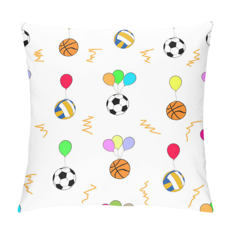 Personality  Seamless Balls On Balloons Pillow Covers