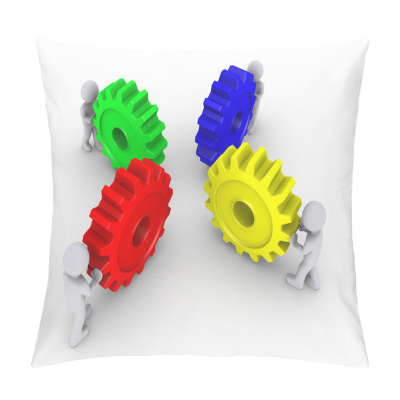 Personality  Put The Right Cogs Together Pillow Covers