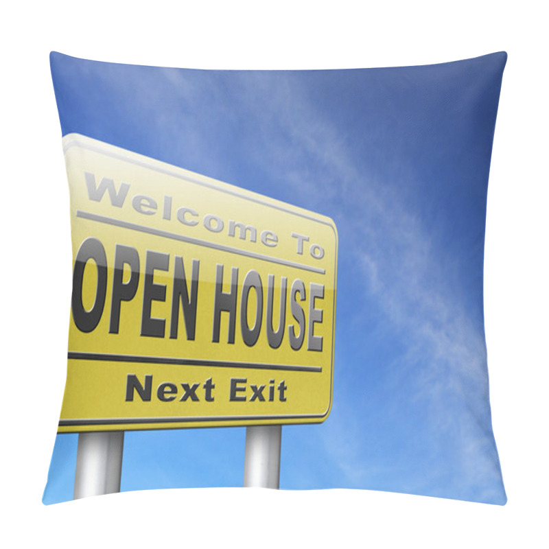 Personality  Open House Sign Pillow Covers