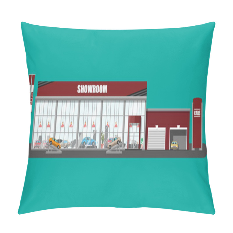 Personality  Exhibition Pavilion, Car Dealership Pillow Covers