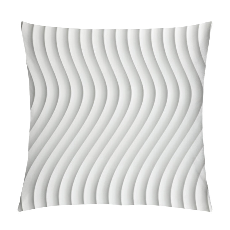 Personality  White Curve Texture With Shade And Shadow Pillow Covers