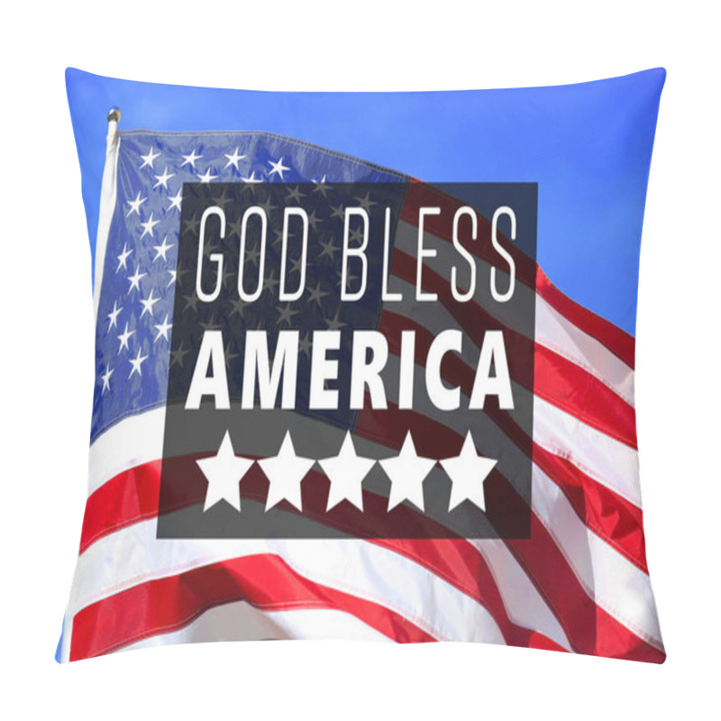 Personality  Text GOD BLESS AMERICA  Pillow Covers