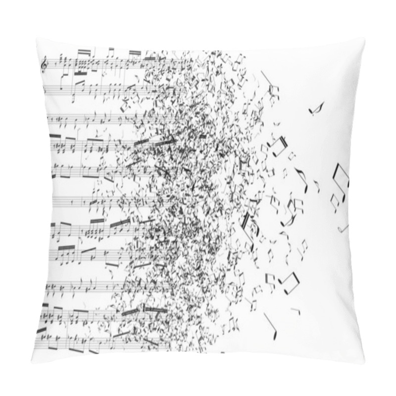 Personality  Music Notes Dancing Away Pillow Covers