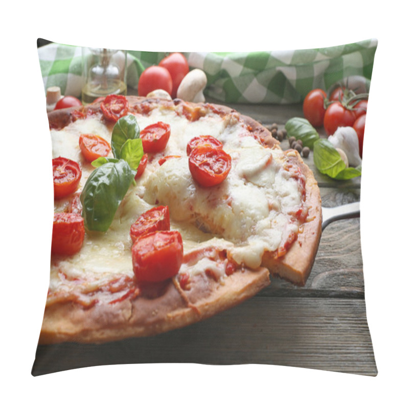 Personality  Delicious Pizza With Cheese Pillow Covers