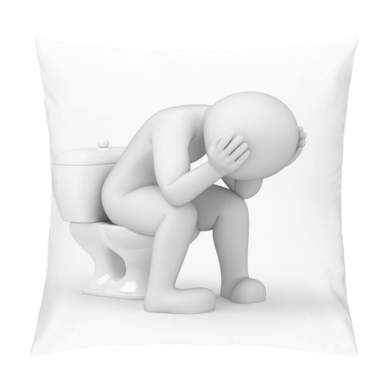 Personality  Man In Toilet Pillow Covers