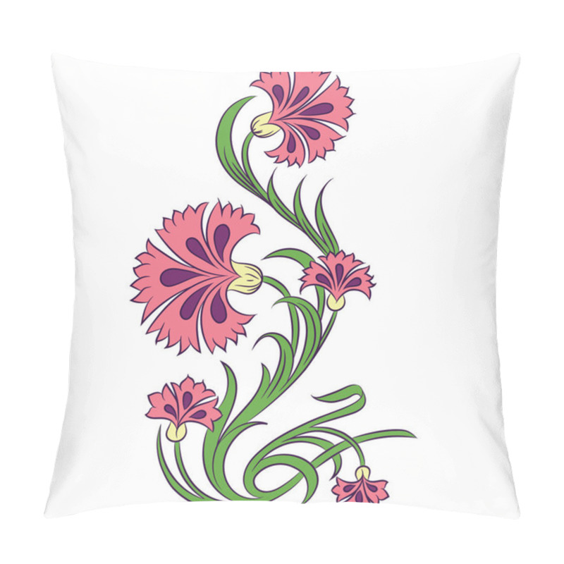 Personality  Carnations Vector Drawing Pillow Covers