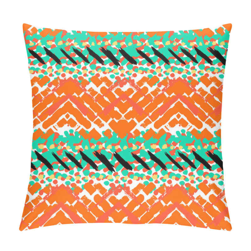 Personality  Grunge Hand Painted Vector Seamless Pattern Pillow Covers