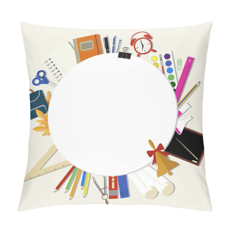 Personality  White Circle School Pillow Covers