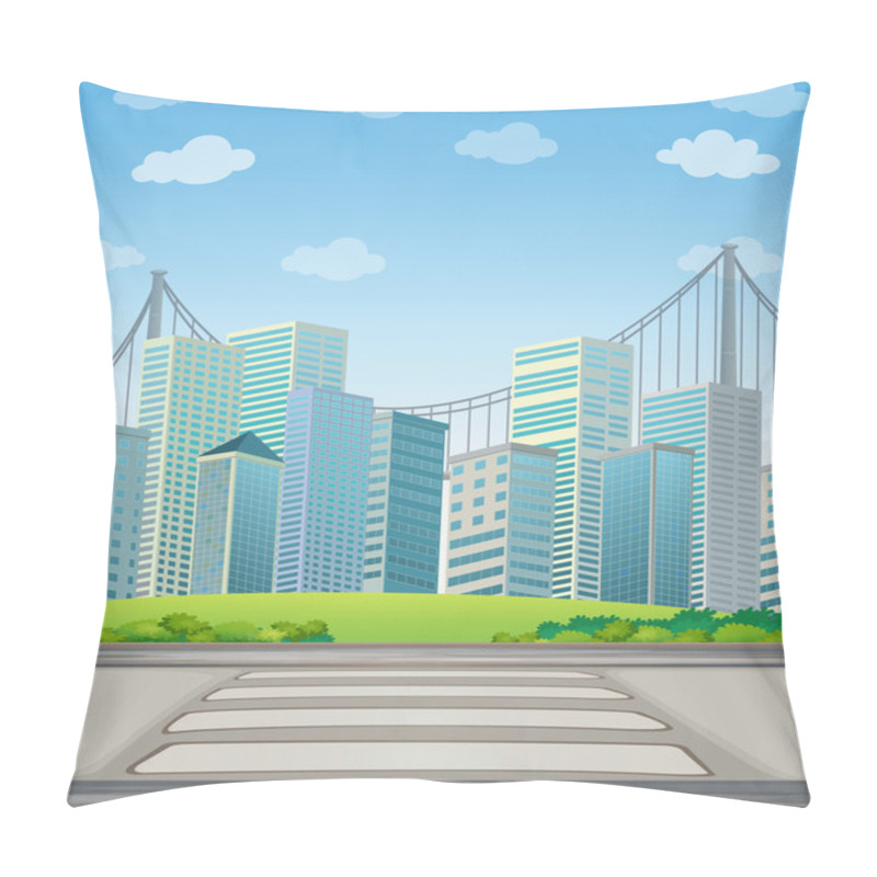 Personality  Tall Buildings In The City Pillow Covers