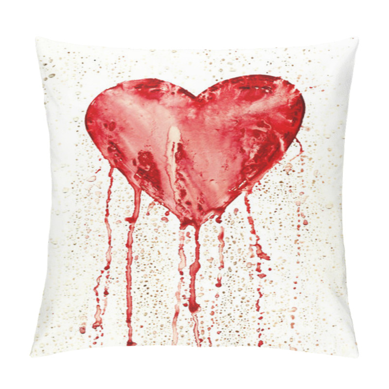 Personality  Broken Heart - Bleeding Heart Pillow Covers