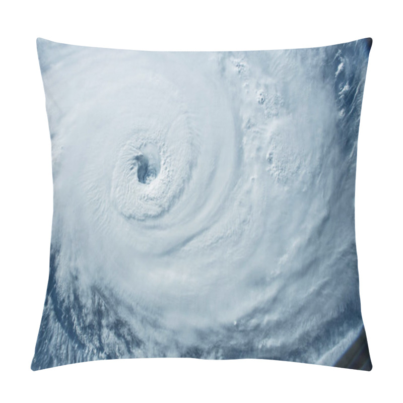 Personality  A Huge Tornado, A Cyclone From Space. Pillow Covers