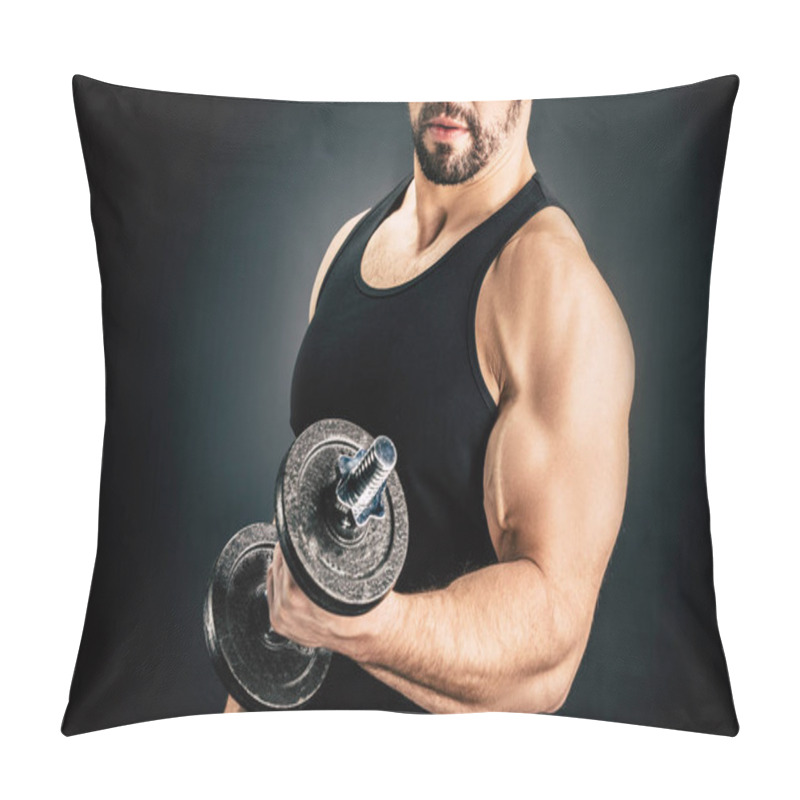 Personality  Sportive Man Pumping Muscles Pillow Covers