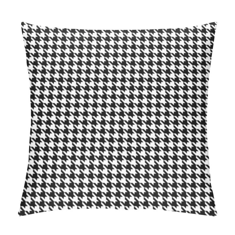 Personality  Black-white Houndstooth Background -seamless Pillow Covers