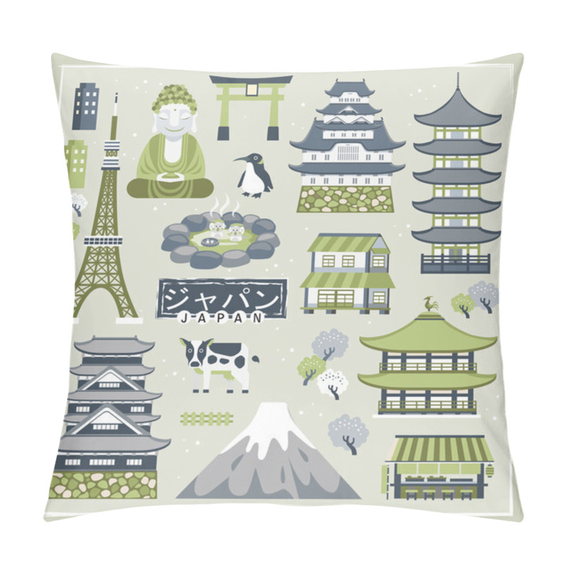 Personality  Lovely Japan Traveling Collections Pillow Covers