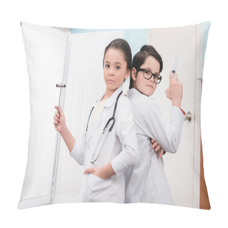 Personality  Kids Playing Doctors Pillow Covers