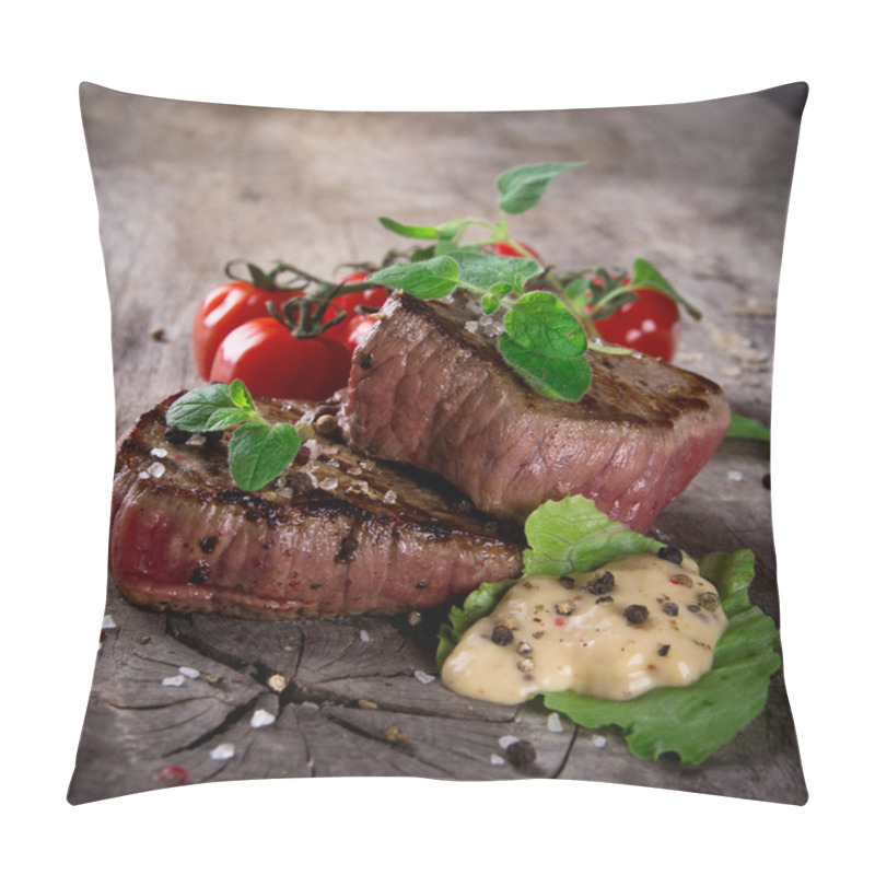 Personality  Grilled Bbq Steaks Pillow Covers