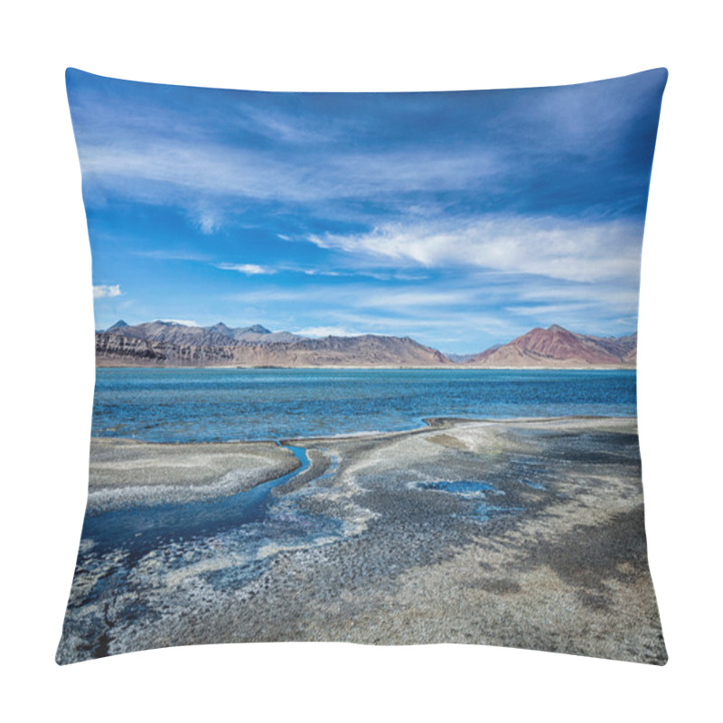 Personality  Mountain Lake Tso Kar In Himalayas Pillow Covers