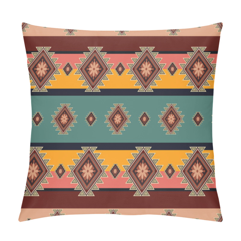 Personality  Navajo Tribal Vector Seamless Pattern. Native American Ornament. Ethnic South Western Decor Style. Boho Geometric Ornament. Vector Seamless Pattern. Mexican Blanket, Rug. Woven Carpet Illustration. Pillow Covers