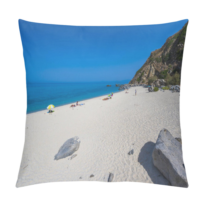 Personality  Marinella Di Zambrone - Paradise White Beach In Calabria At Beautiful Coast - Close To  Tropea - Travel Destination In Italy Pillow Covers