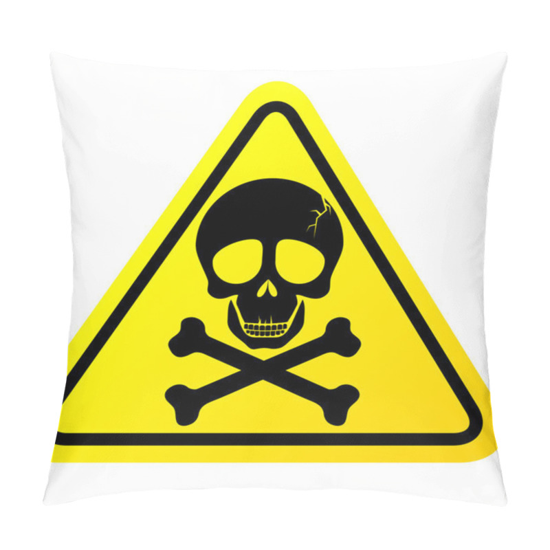 Personality  Skull Danger Sign Vector Pillow Covers