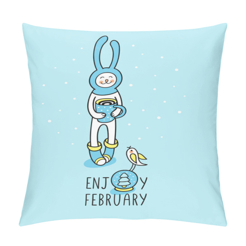 Personality  Enjoy February Card  Pillow Covers