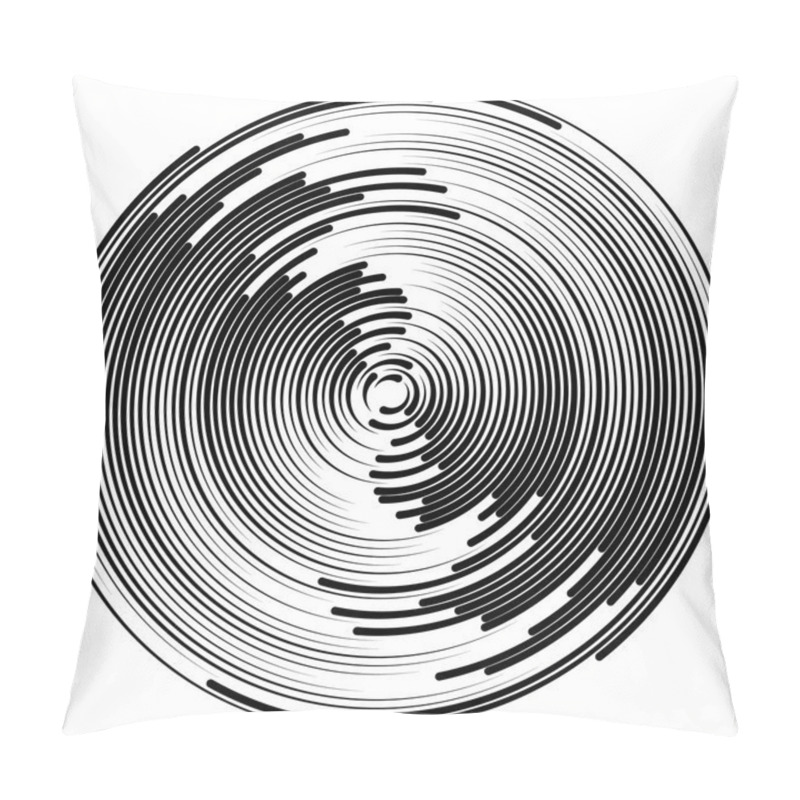 Personality  Concentric Circles Abstract Element. Pillow Covers