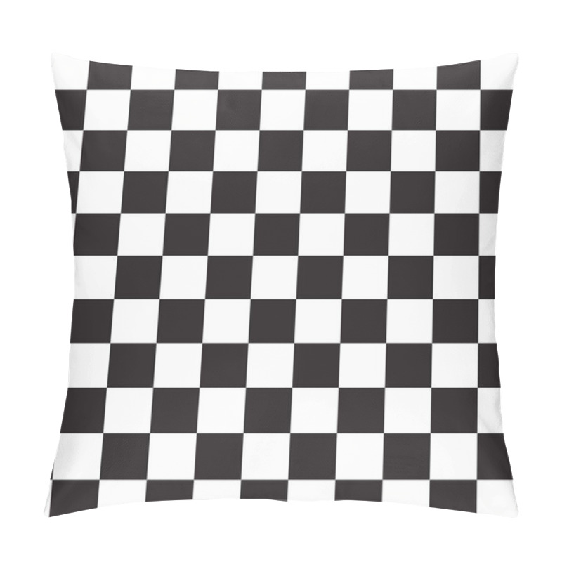 Personality  Checkered, Chequered Squares Pattern And Background. Chessboard, Chess, Checkerboard Texture, Pattern. Simple And Basic Monochrome, Pepita, Alternating Squares Backdrop Pillow Covers