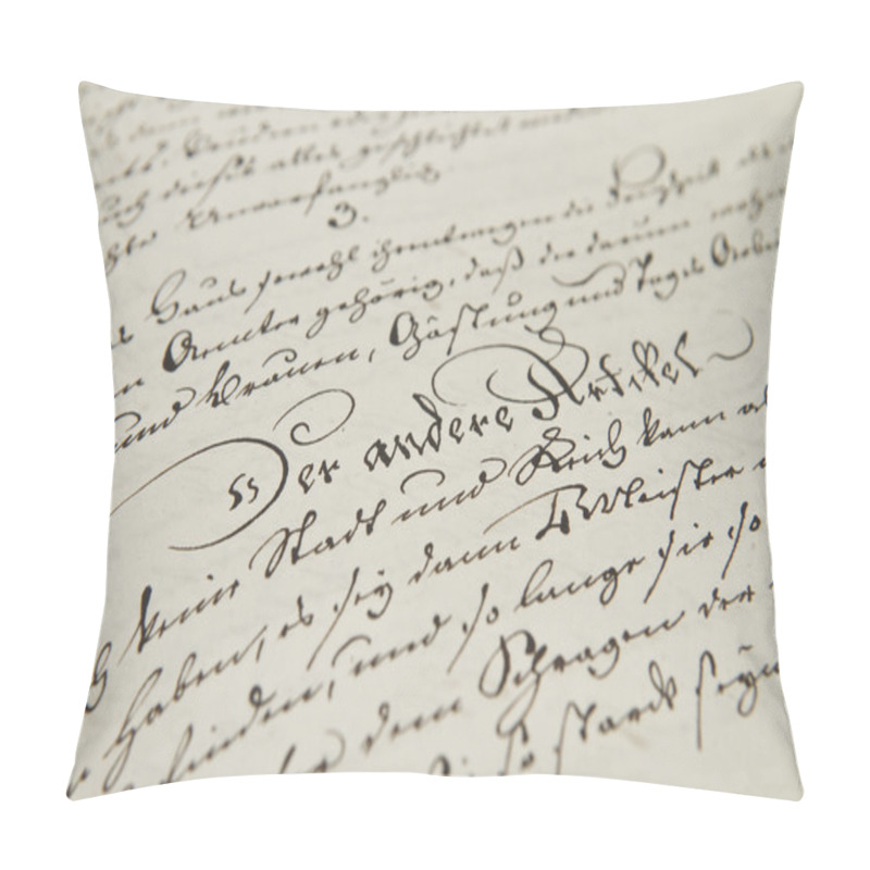 Personality  Old Hand Writing Pillow Covers