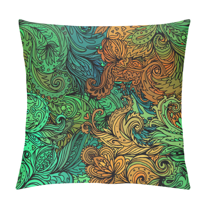 Personality  Floral Paisley Seamless Pattern Pillow Covers