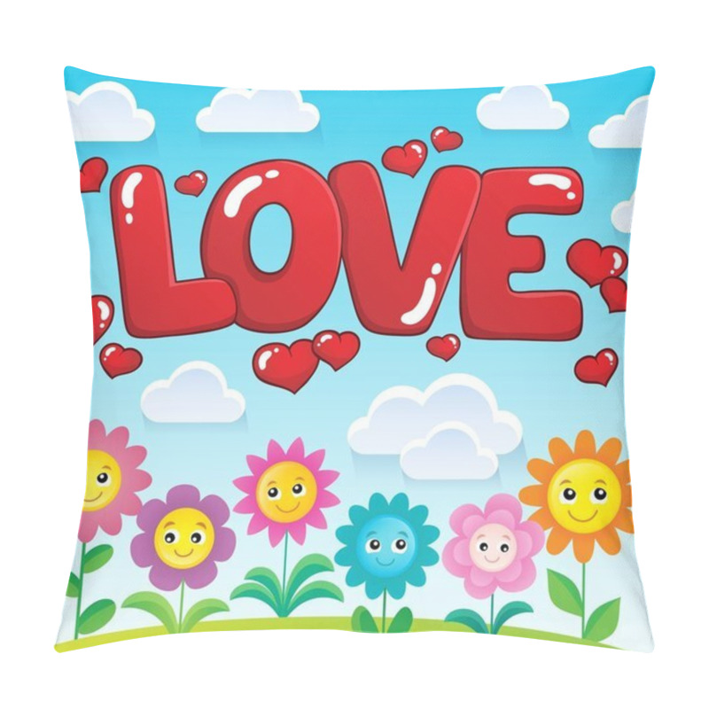 Personality  Word Love Theme Image 2 Pillow Covers