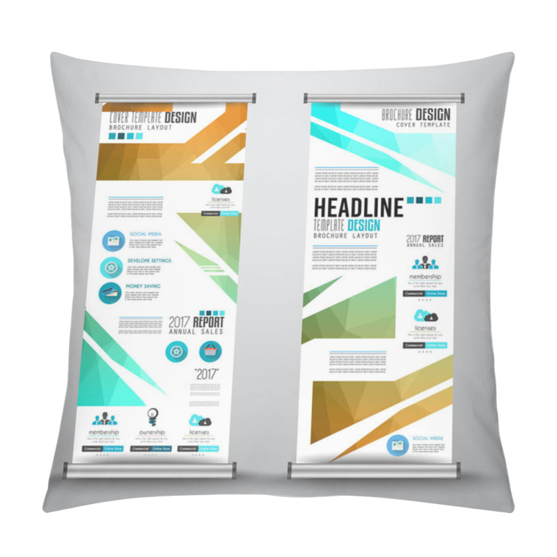 Personality  Advertisement Roll Up Business Flyers Pillow Covers