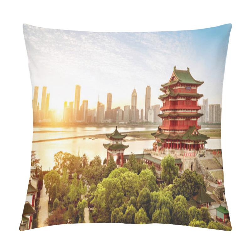 Personality  Chinese Classical Architecture Pillow Covers