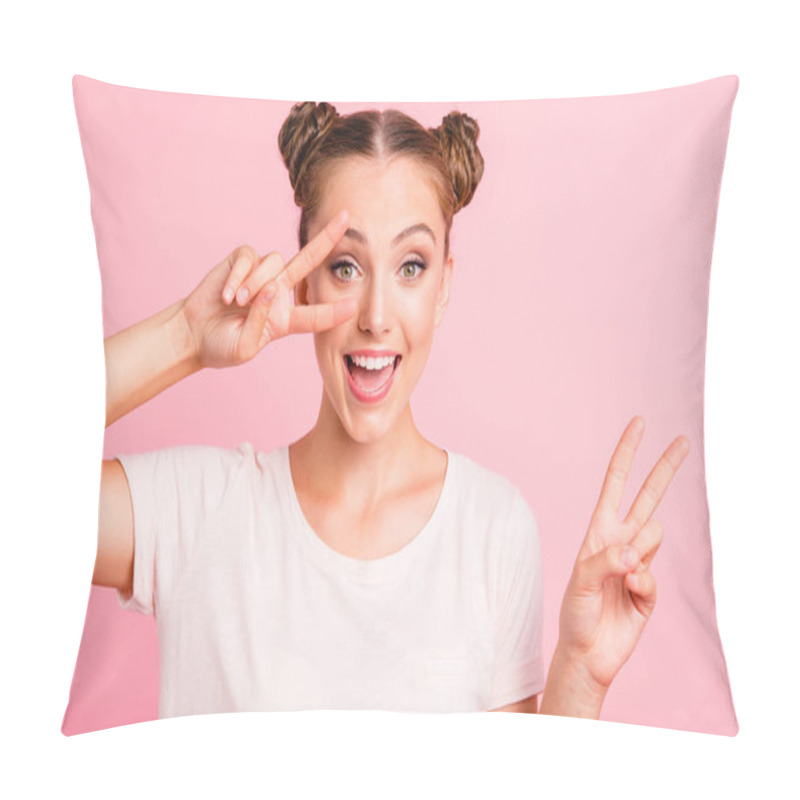 Personality  Close Up Portrait Of Sweet, Gorgeous, Adorable, Good-looking Lad Pillow Covers