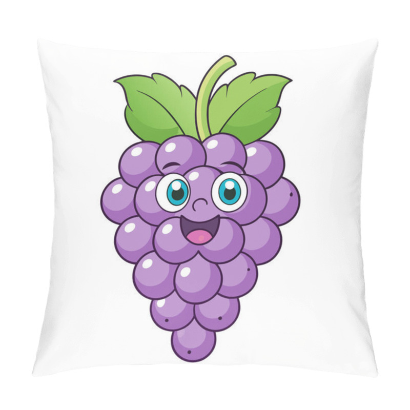 Personality  Fresh Grapes Illustration For Design Projects Pillow Covers