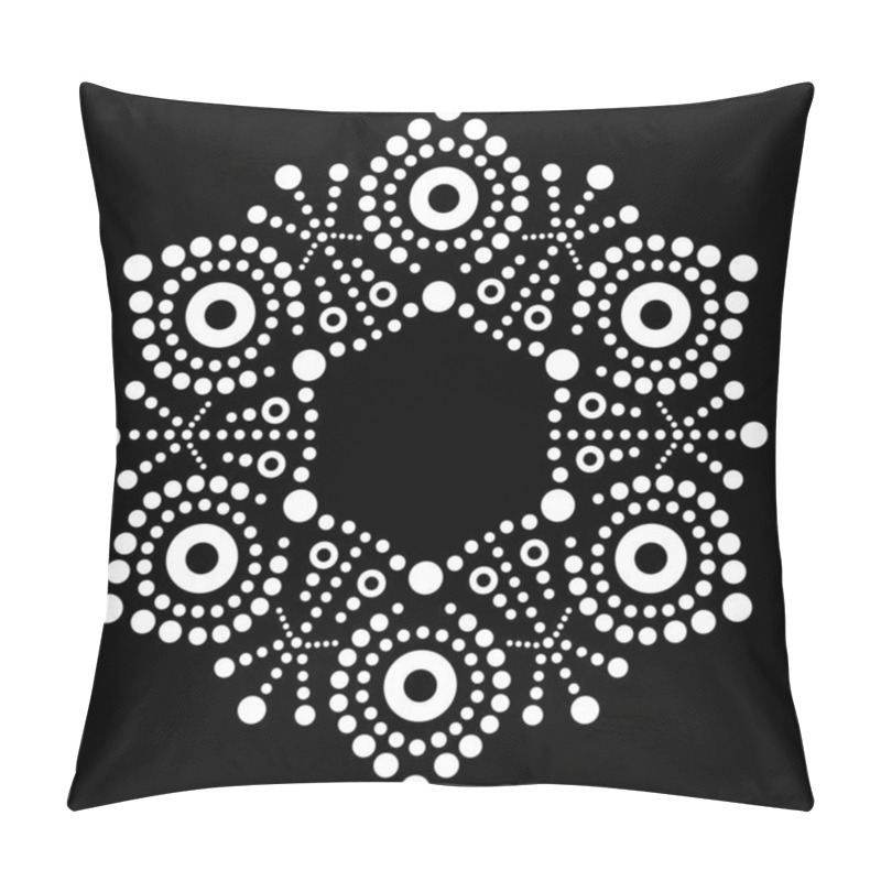 Personality  Aboriginal Dot Painting Vector Snowflake Design - Christmas And Winter Greeting Card Pattern, Australian Folk Art Pillow Covers