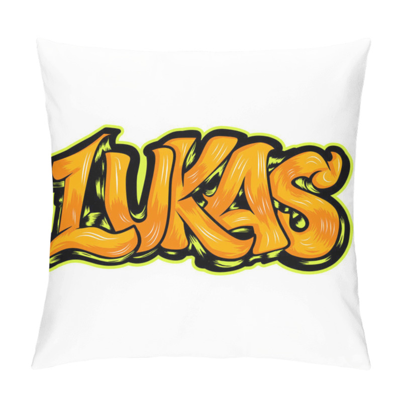 Personality  Graffiti Lettering Typography Art Illustration Pillow Covers