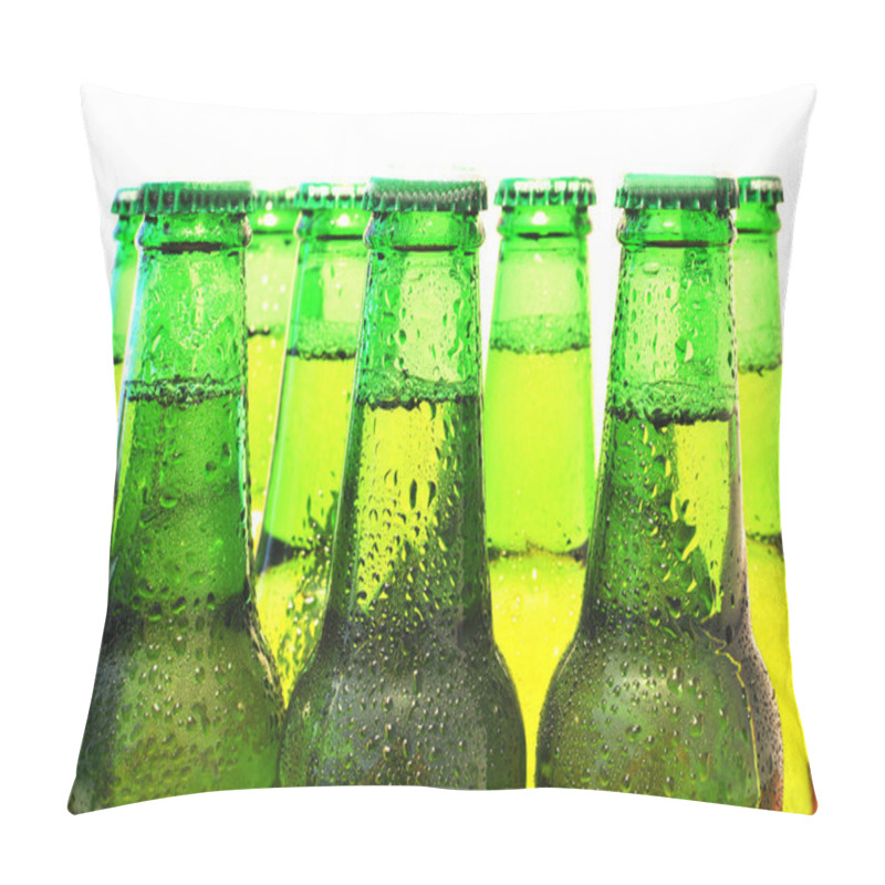 Personality  Row Of Beer Bottles Pillow Covers