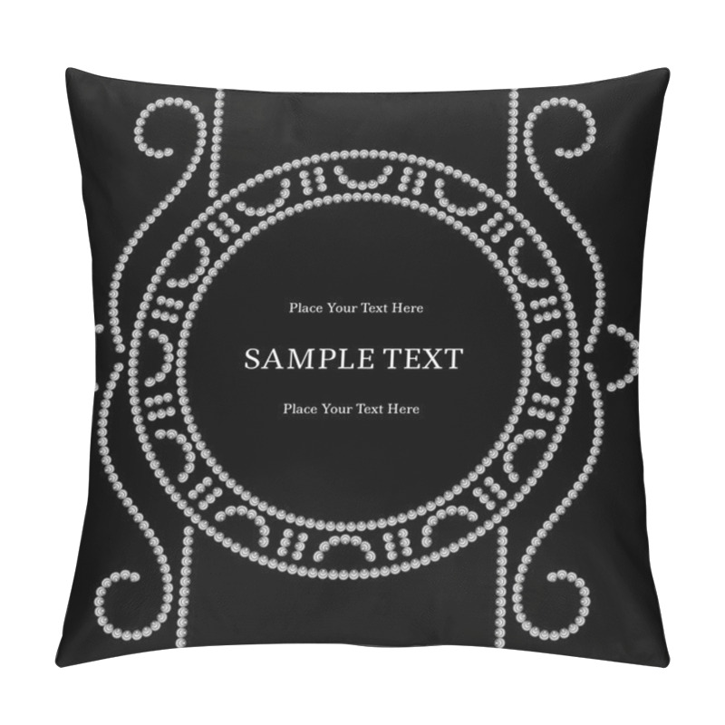 Personality  Dotted Round Frame Pillow Covers